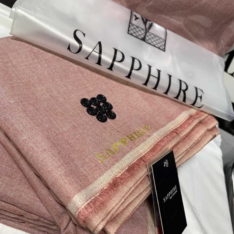 Makhmal Wool Fabric with buttons