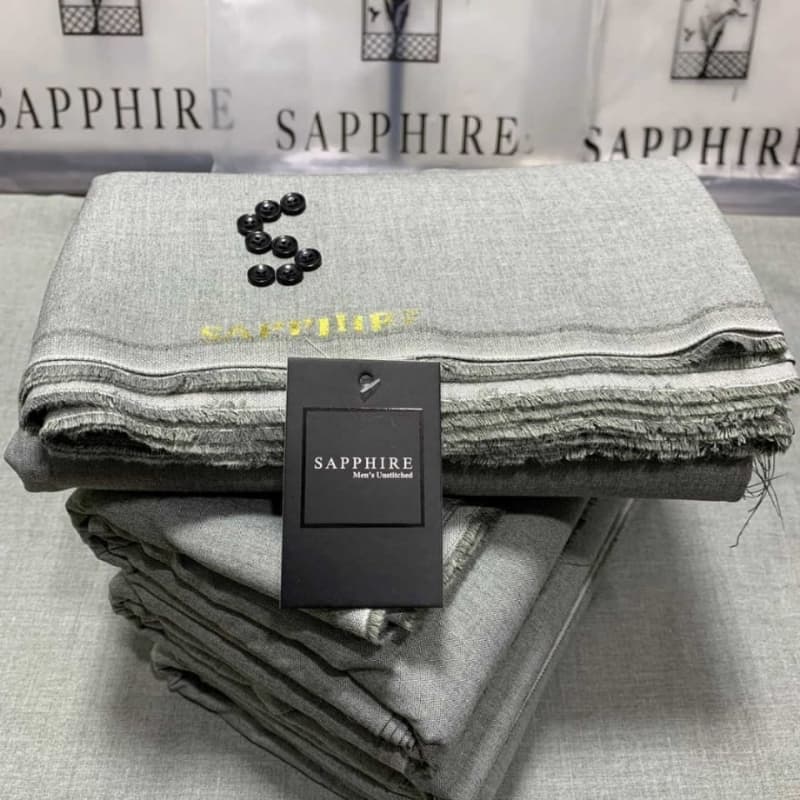 Makhmal Wool Fabric with buttons