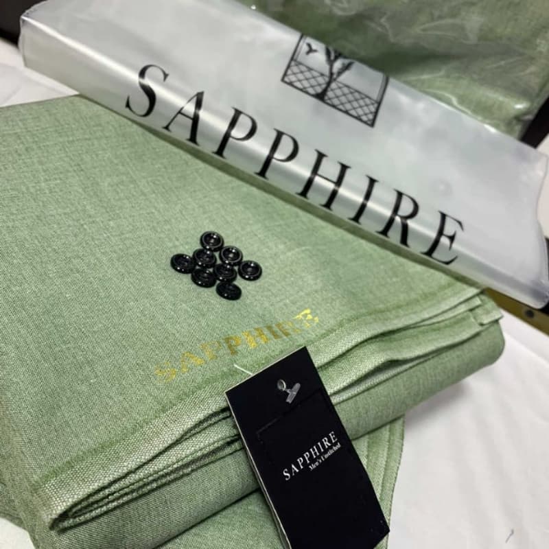 Makhmal Wool Fabric with buttons