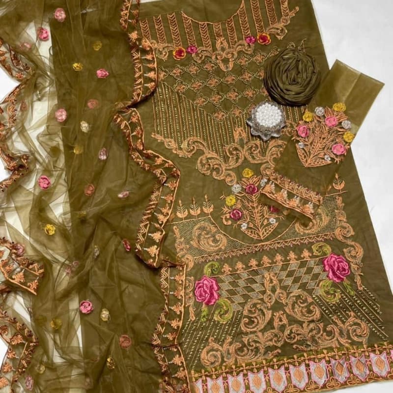 3 PCs quality linen fabric 72*68