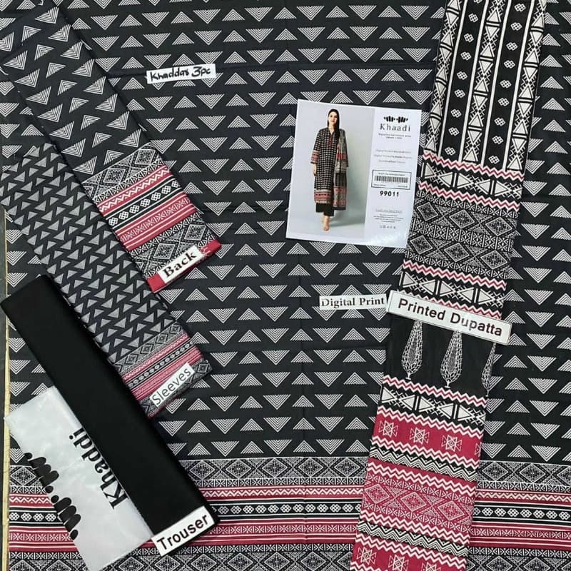 3 PCs Quality Khaddar Fabric