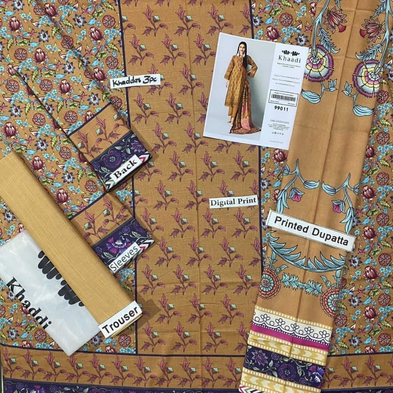 3 PCs Quality Khaddar Fabric