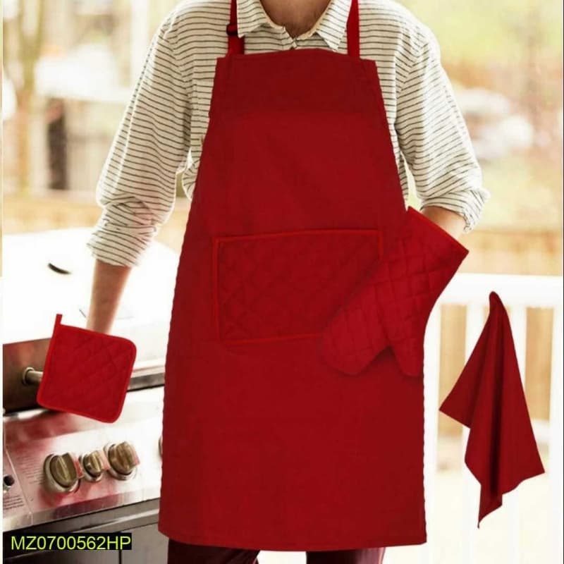 4 PCs kitchen apron set